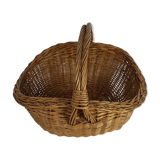 Old Provençal basket in vintage wicker 60s