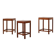 Ensemble de 3 tables empilables en chêne de style Art Déco, France vers 1925