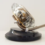 Table clock, majak glass clock and Bakelite base. Made in USSR