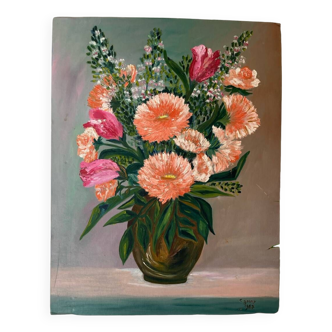 Flower bouquet painting