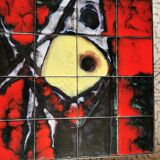 Vintage JG Picard ceramic coffee table