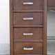 Art deco desk, oak minister's office, large 2-box desk, drawer desk, 40's