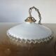 Art Deco pendant light in serrated glass, 1930s