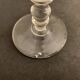 6 antique champagne flutes with cut sides