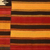 Red & Orange Ethnic Turkish Kilim Rug, 173x225Cm