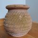 Terracotta jar pot rope decoration Goicoechea Basque Country