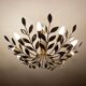 Large Vintage Floral Pendant Light , 1950s