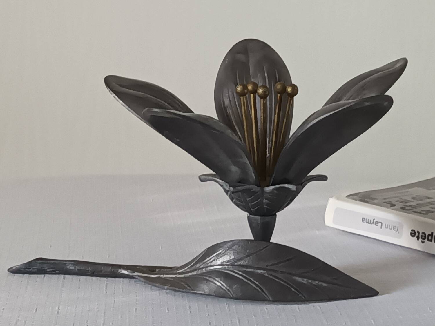 Cendrier decoratif fleurs amovibles vintage