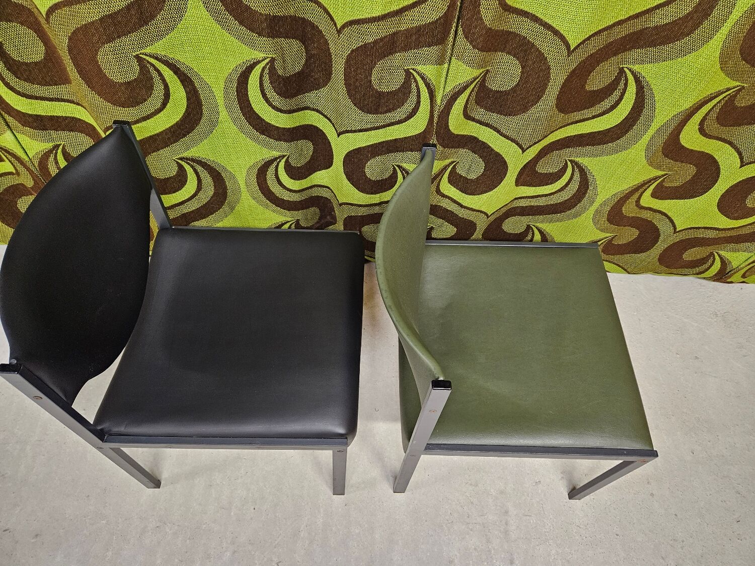 Pair of vintage Lübke 206 armchairs