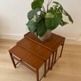 Scandinavian teak nesting tables