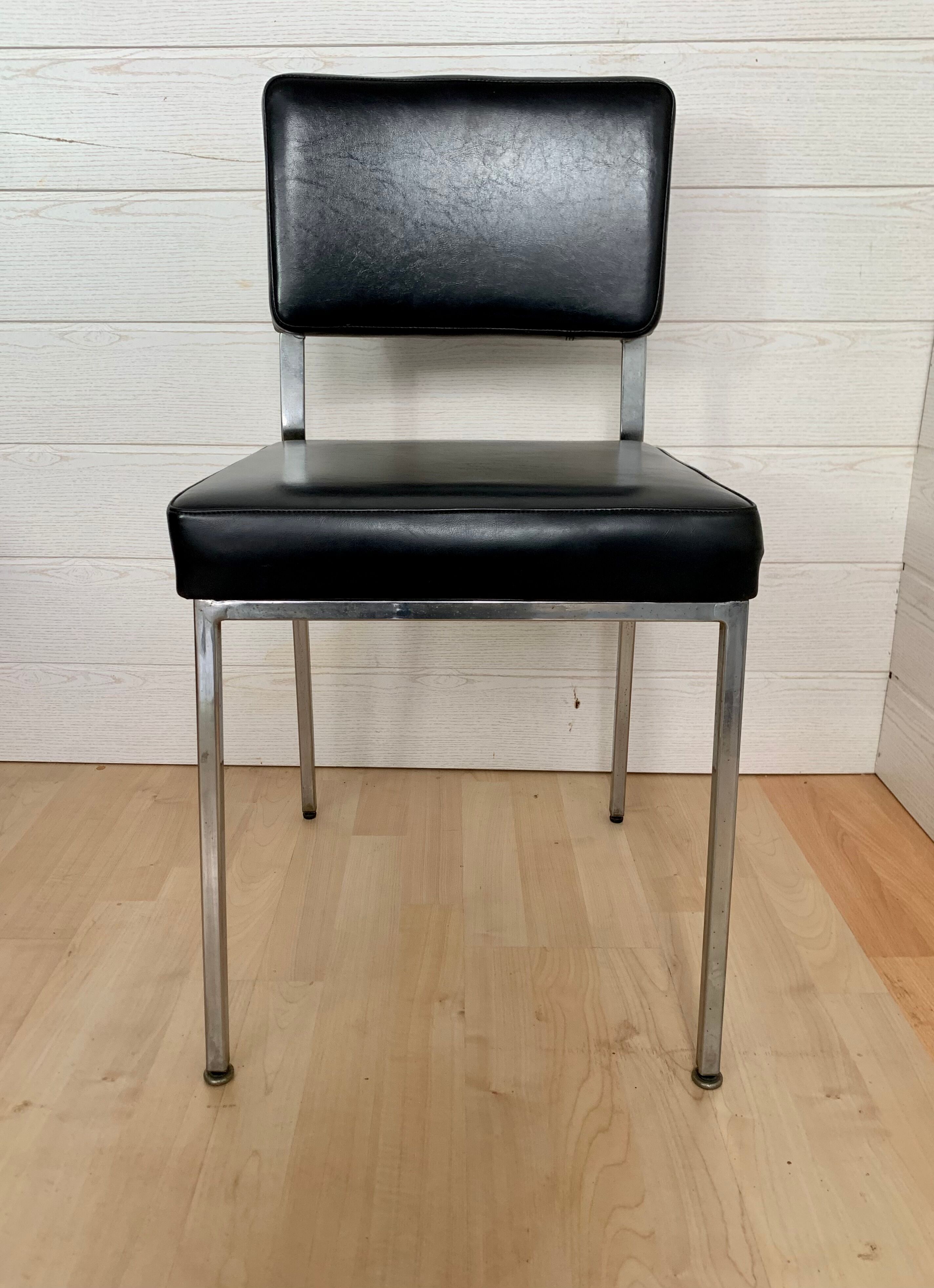 Série de 6 chaises de bureau vintage 1970