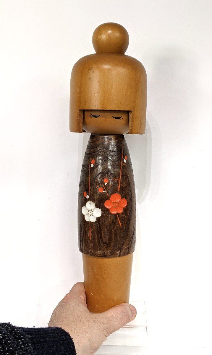 Awakening of Love - Kokeshi Doll - Master Okamoto usaburo - circa 1970 Japan