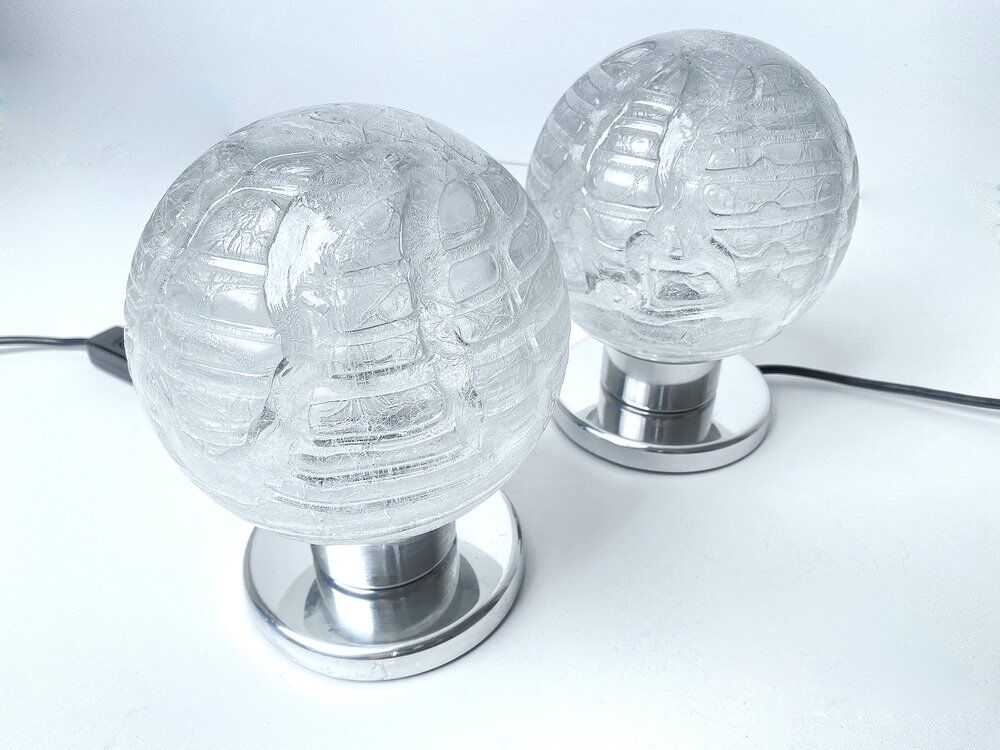 Pair Vintage Space Age Table Lamps from Doria
