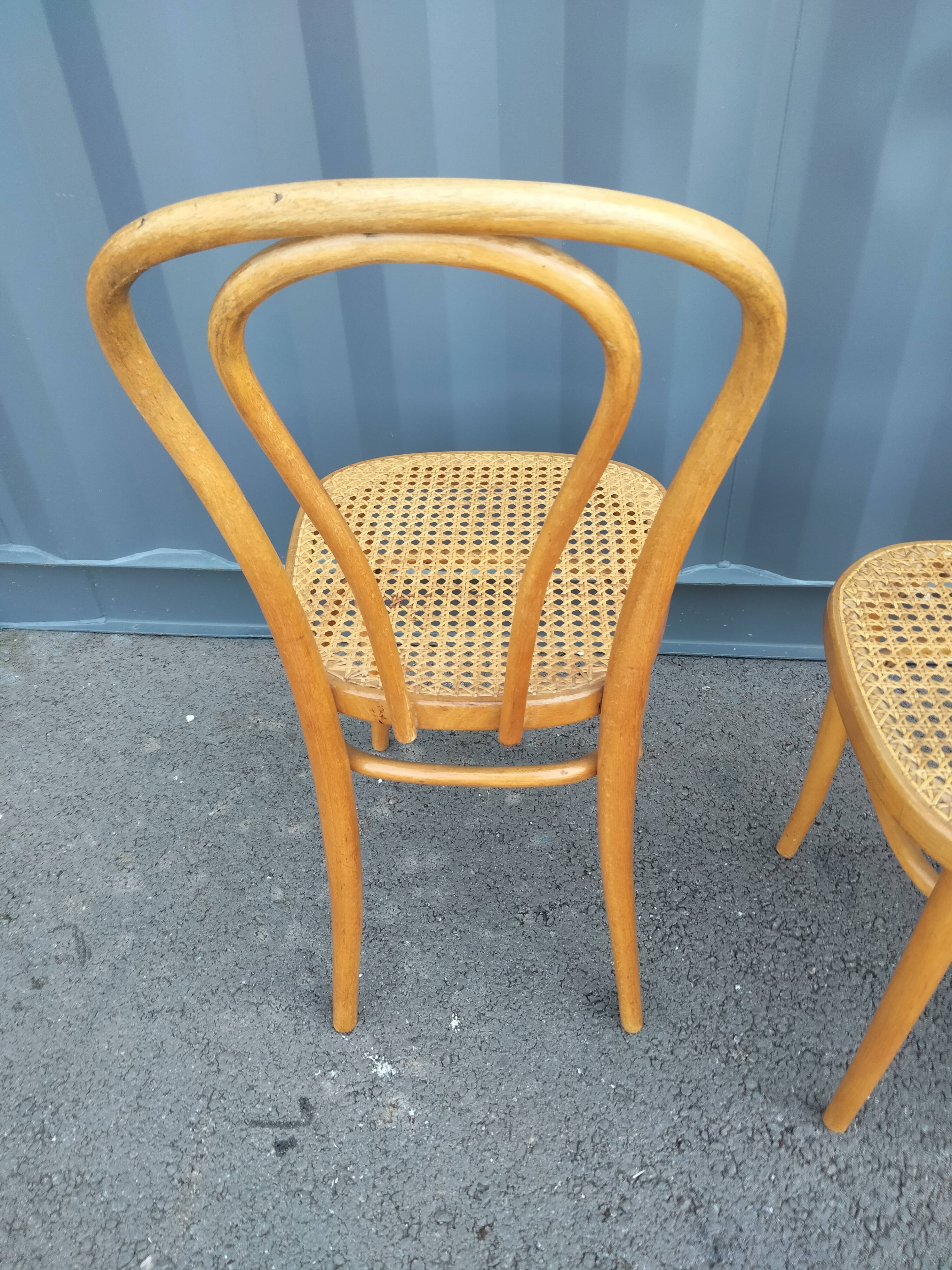 6 vintage cannees chairs old