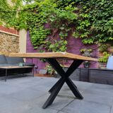 Dining table solid oak feet mikado