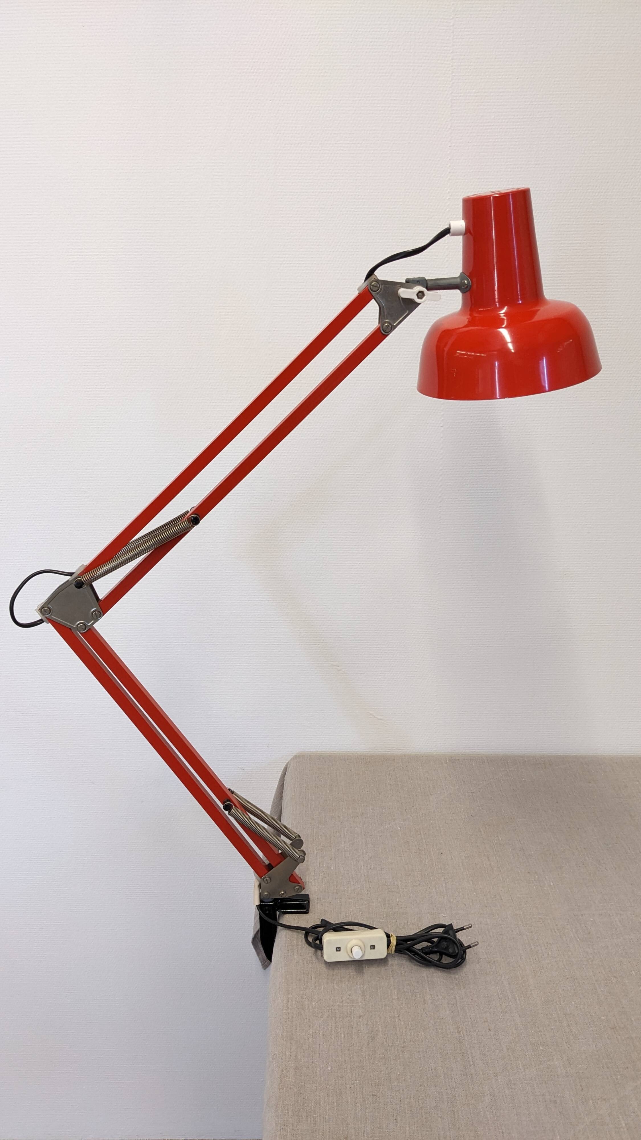 Lampe d'architecte, de bureau articulée, France vers 1970