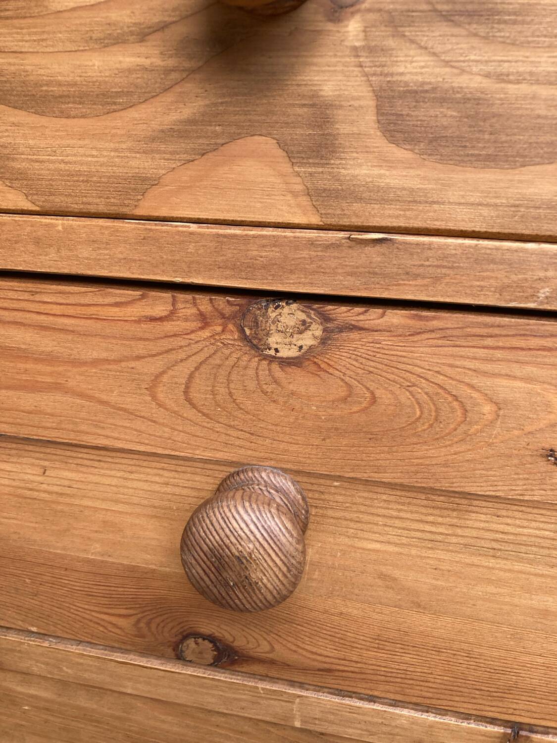 Antique pine chest of drawers