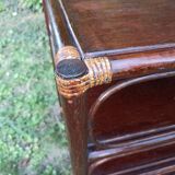 Bamboo and wicker shelf