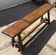 Solid oak farmhouse bench 140cm for rustic farmhouse table 1950