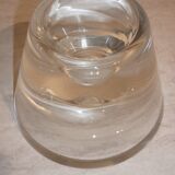 Wine decanter with cork on crystal base