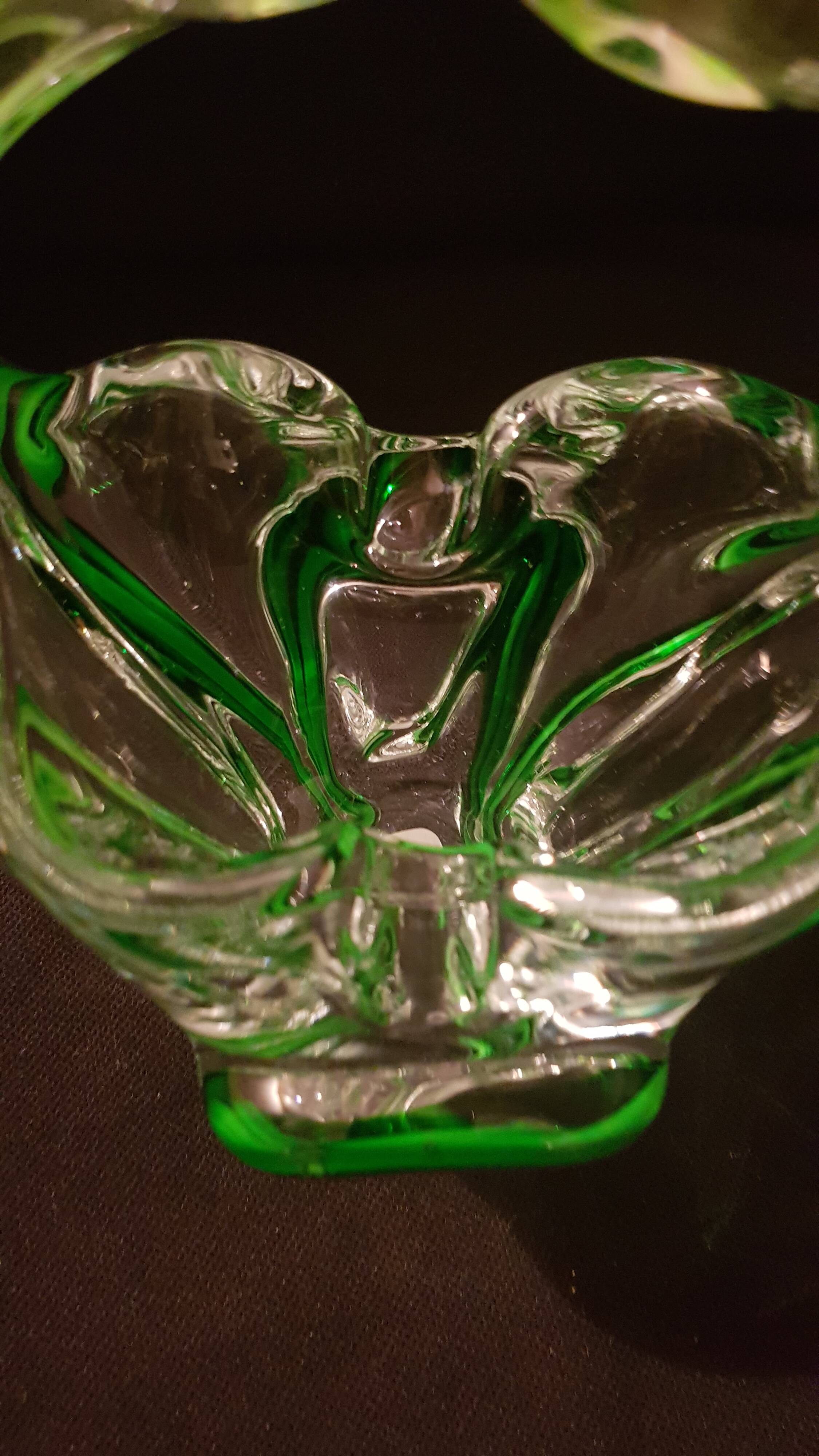 Crystal ashtray bowl in Murano style