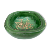 Venini green glass ashtray  Italy Toni Zuccheri Murano Giade 1960