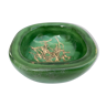 Venini green glass ashtray  Italy Toni Zuccheri Murano Giade 1960