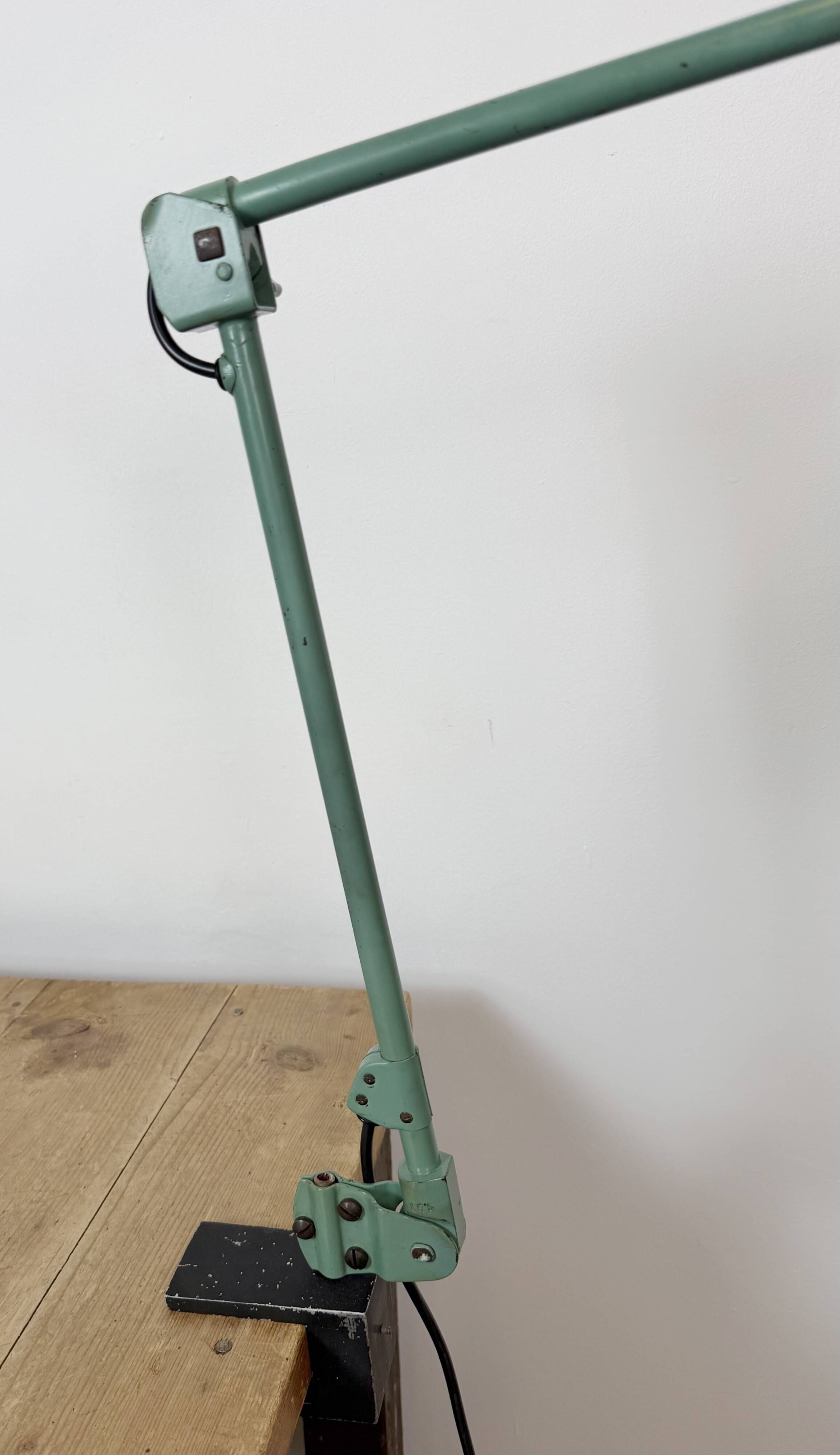 Green Industrial Workshop Desk Lamp by Curt Fischer for Midgard, 1950s