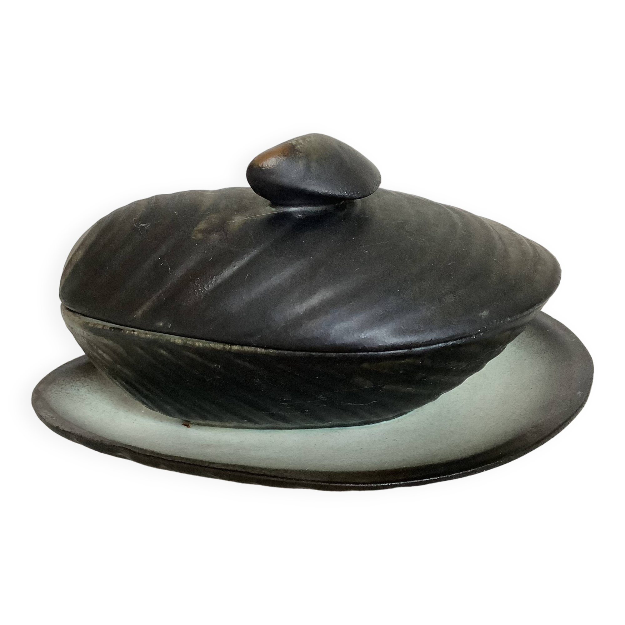 Shell-shaped sauceboat