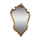 Old golden mirror in composite resin baroque style 60s