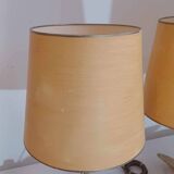 Lot de 2 lampes Hollywood Regency, années 1960/70, en laiton