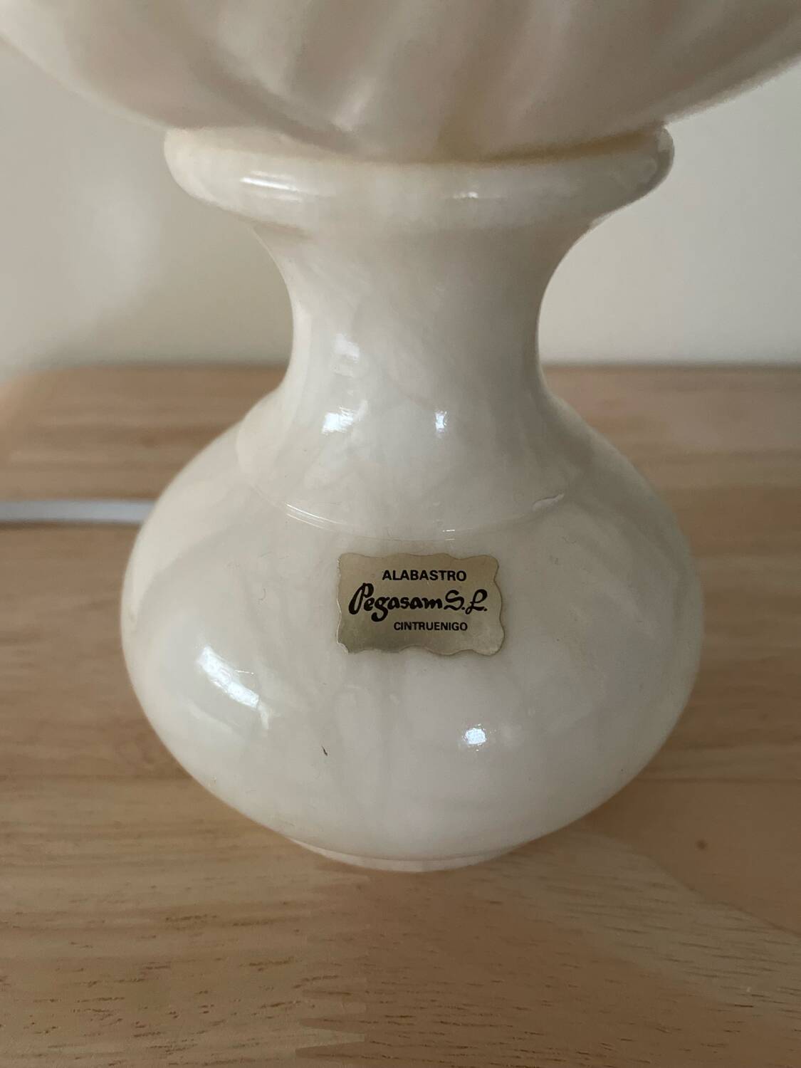 Alabaster table lamp