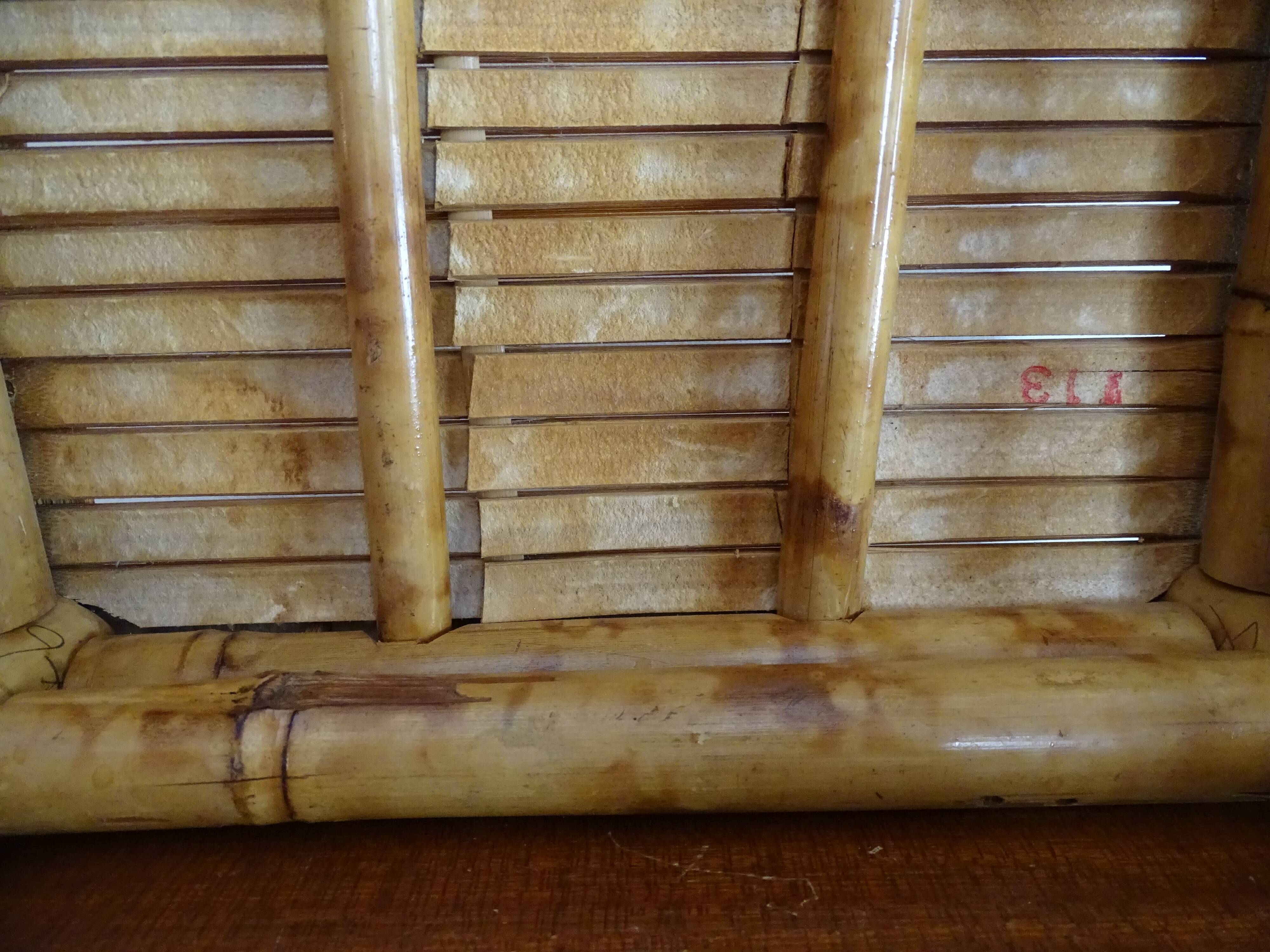 Bamboo stool 1960 vintage