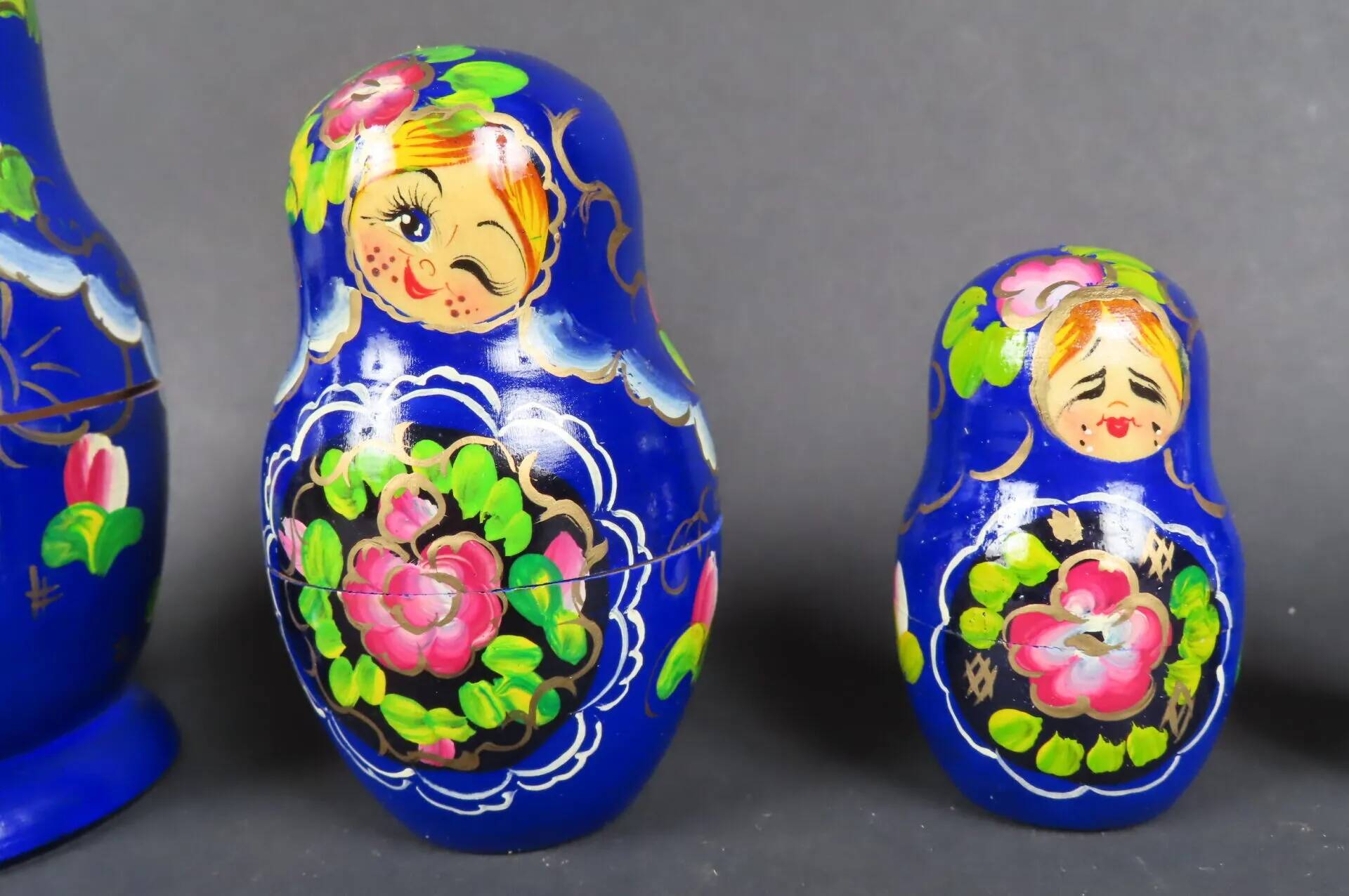 Matryoshka (USSR) in lacquered painted birch