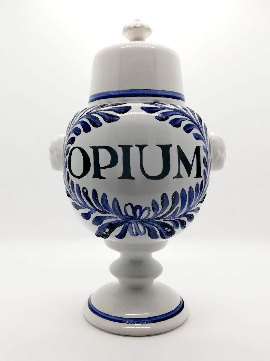 Pharmacy jar, apothecary opium