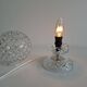 Vintage Czech Cut Crystal Table Lamp