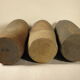 Three old sandstone bottles