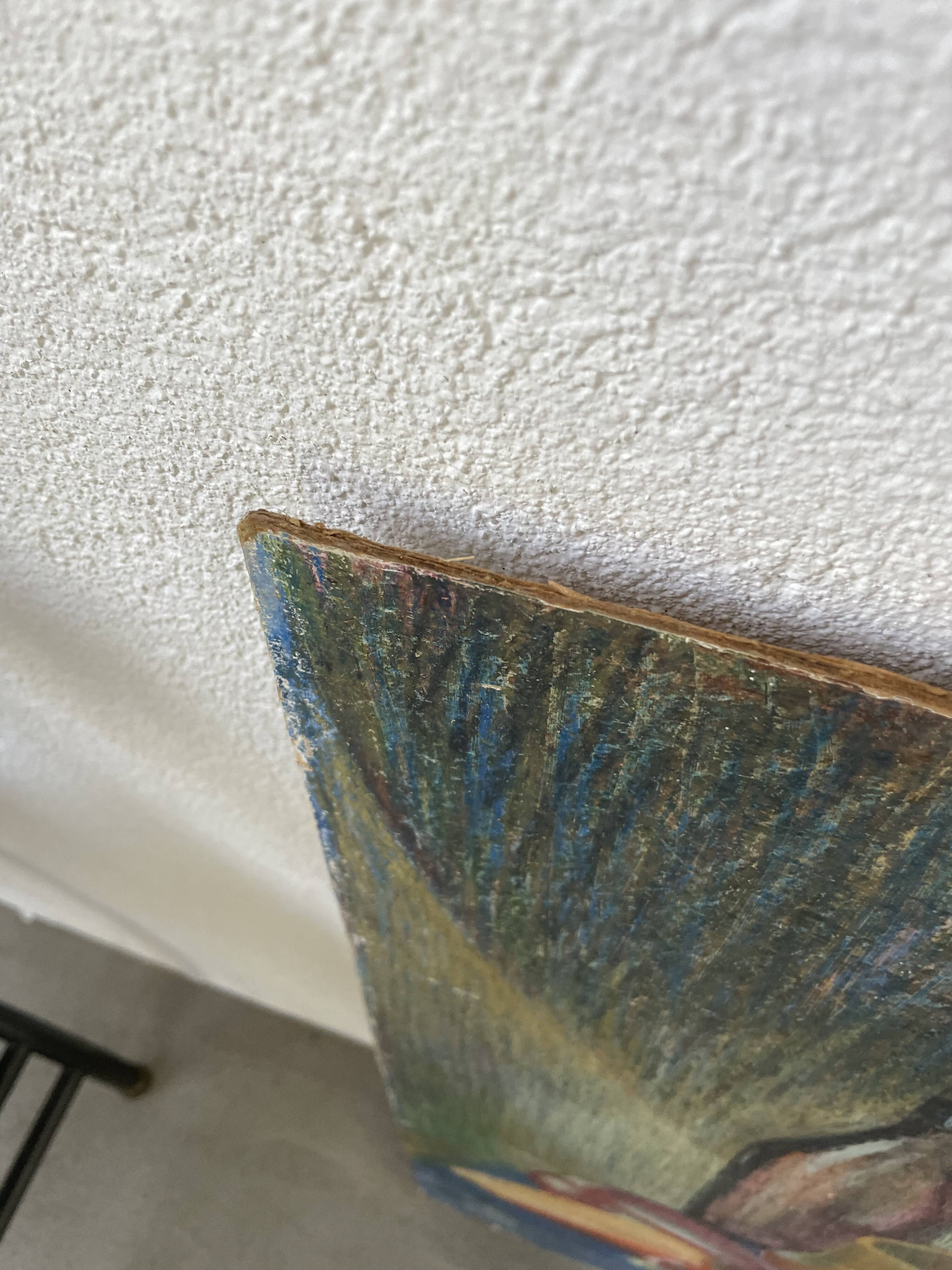 Oil pastel still life 1970