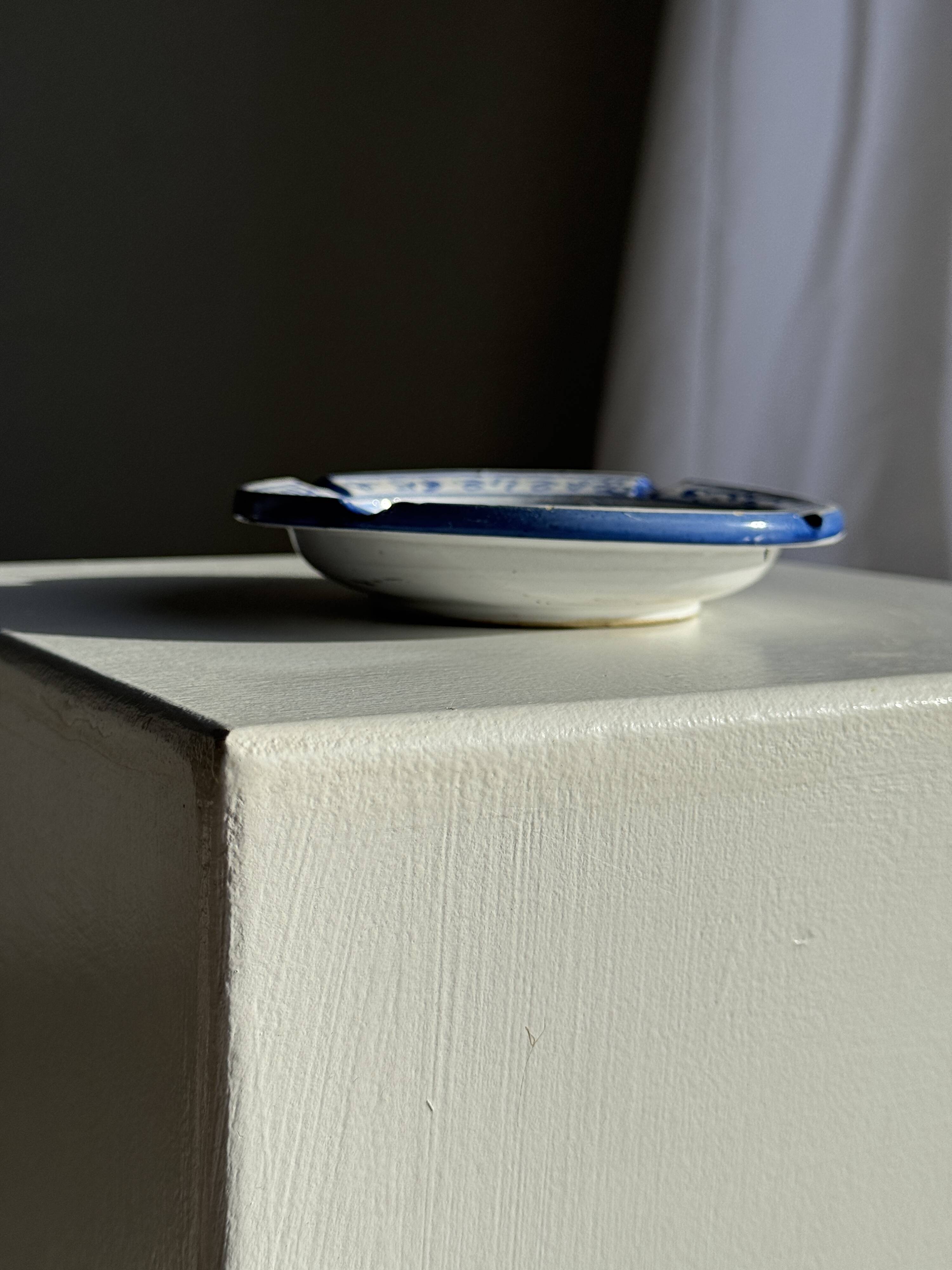 Blue and white ashtray from the Sofia Hotel in Fes D13