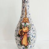Italian ceramic vase decoration coat of arms and fruits