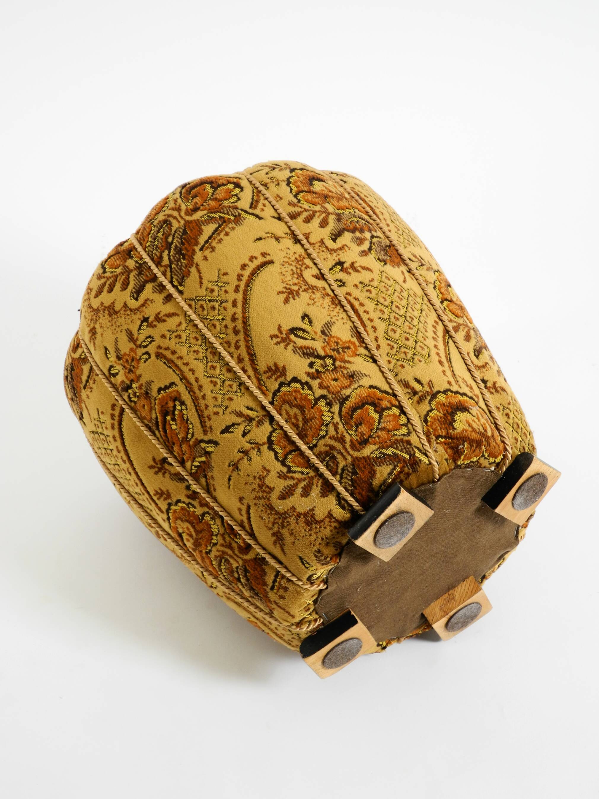 Original Pouf Stool by Jindrich Halabala from 1958 | Art Deco Bauhaus