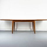 Teak Extendable Dining Table by Svend Aage Madsen for K. Knudsen & Son, 196