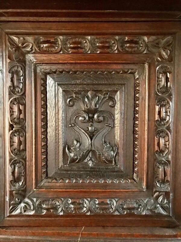 Buffet-crédence cabinet deux corps renaissance 16ème siècle france