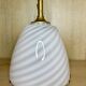 Lampe Suspension Murano Verre Blanc Et Caramel