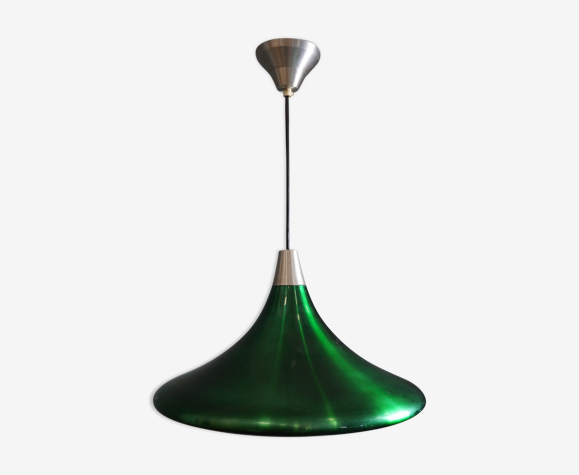 Suspension trompette vintage en métal de couleur verte Philips