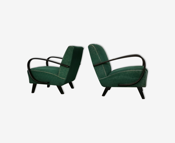 Paire de fauteuils art déco Type C par Jindrich Halabala pour Up Zavody