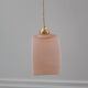 Suspension in powder pink opaline art deco 30s-40s