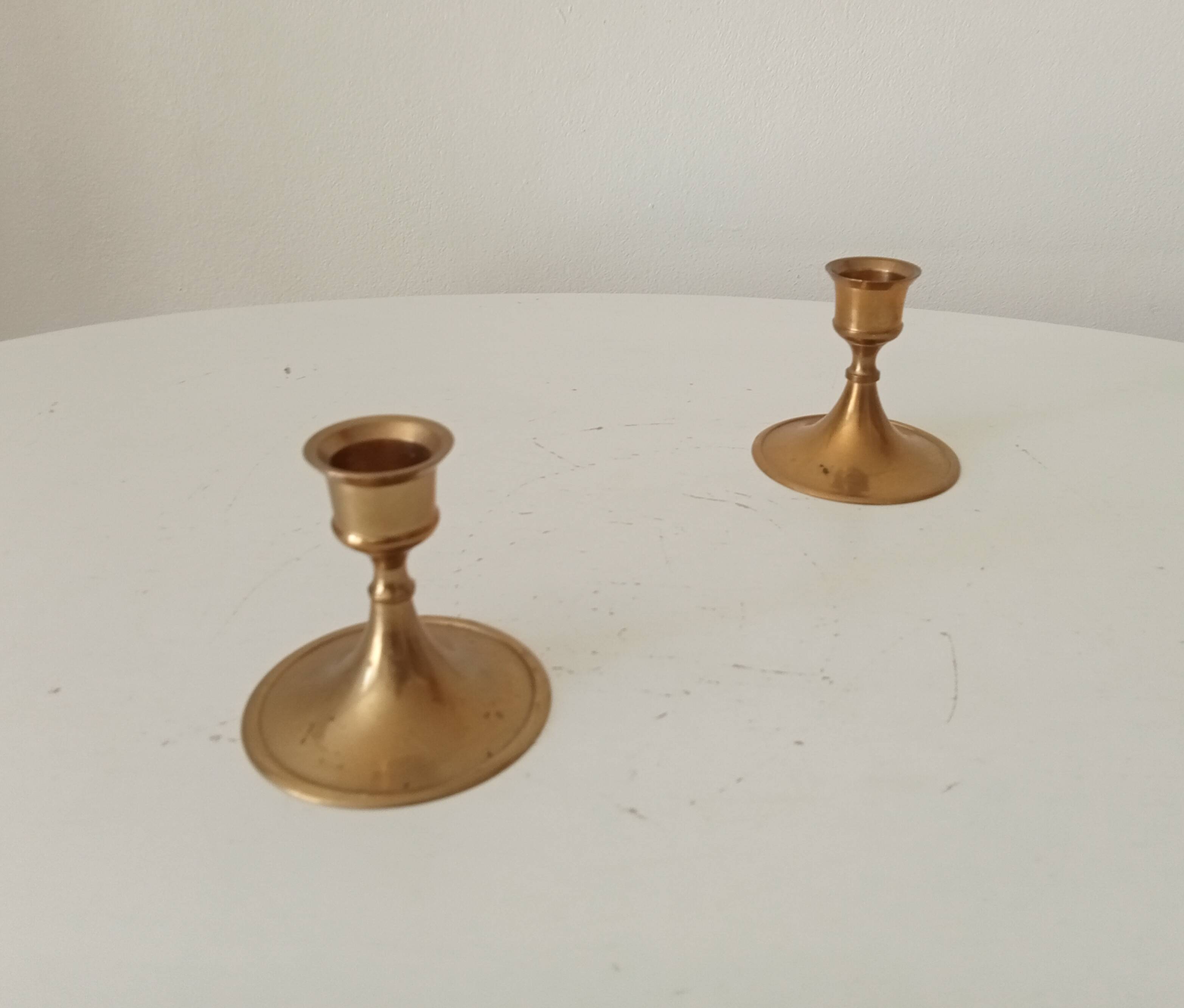 Vintage brass candle holder
