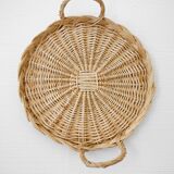 Set of wicker trays
