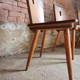 3 Brutalist bistro chairs year 60